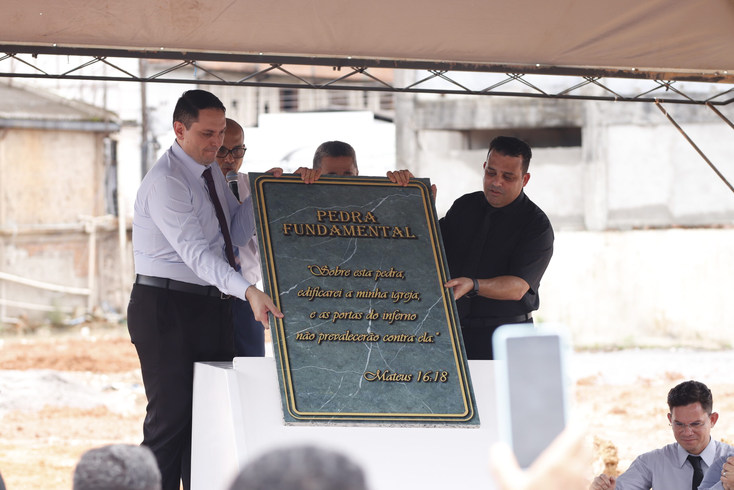 Lançamento da Pedra Fundamental no Amap