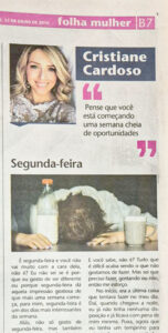 A coluna de Cristiane Cardoso para mulheres está de volta