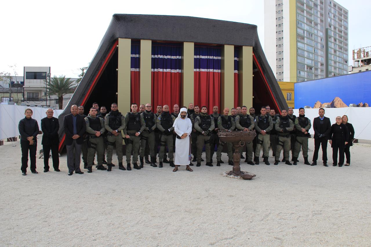 Imagem de capa - Mais integrantes da Polícia Penal realizam tour pelo Jardim Bíblico, no Templo de Salomão, em São Paulo