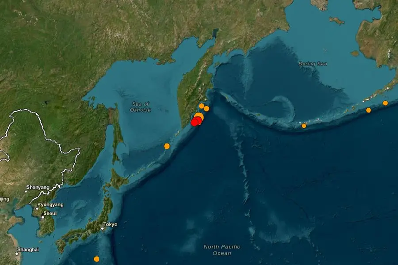 terremoto tsunami rússia japão alasca havaí 30-07-2025