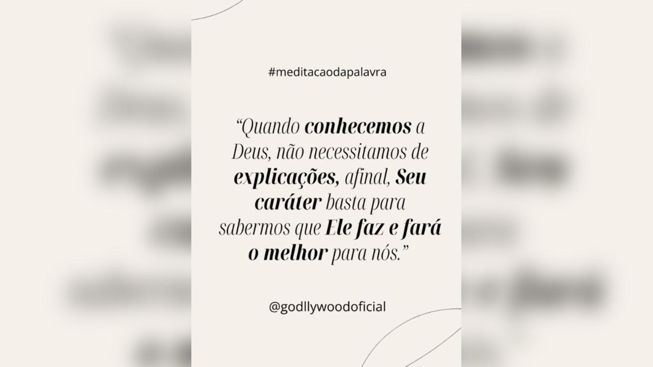 o caráter de Deus