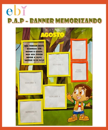 Painel de Versículos do Mês Memorizando Agosto 2025