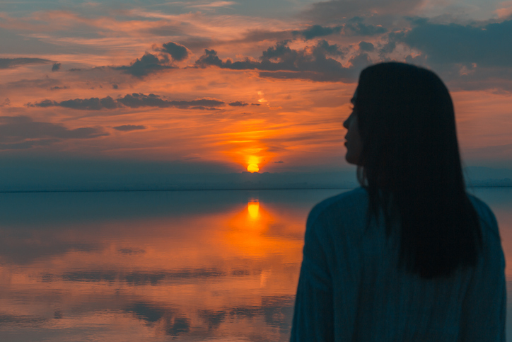 perfect reflection in the lagoon