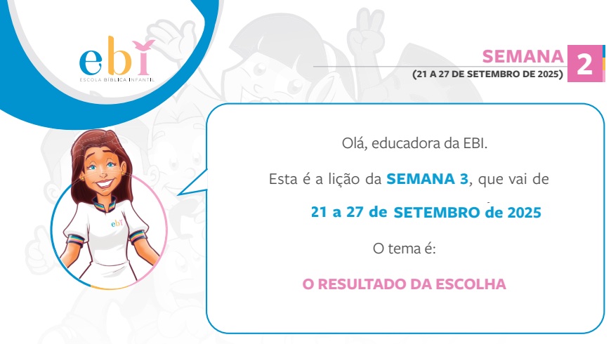 3ª Semana 21 a 27 de Setembro de 2025