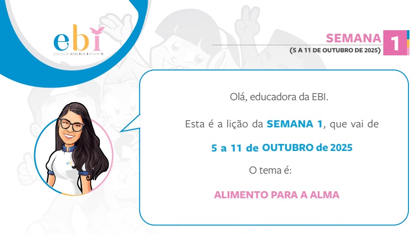 1ª Semana de 05 a 11 de Outubro 2025