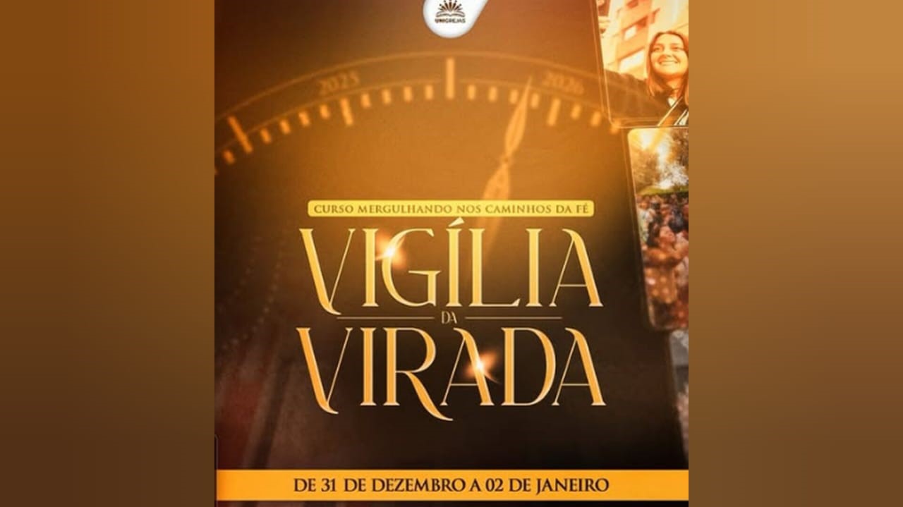 Imagem de capa - Comece o novo ano na presença de Deus: participe do Curso Mergulhando nos Caminhos da Fé – Vigília da Virada