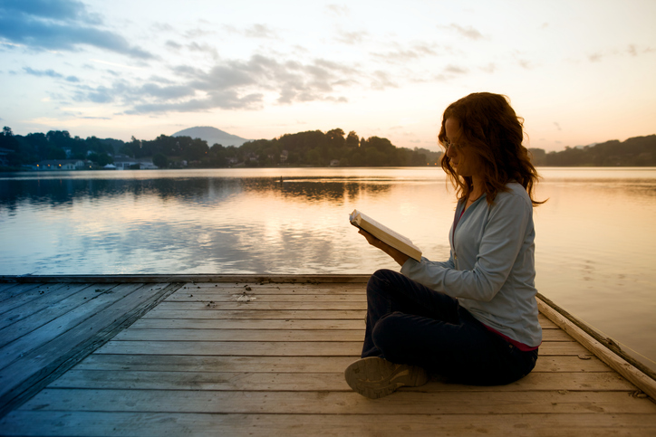 Young Woman Reading Bible