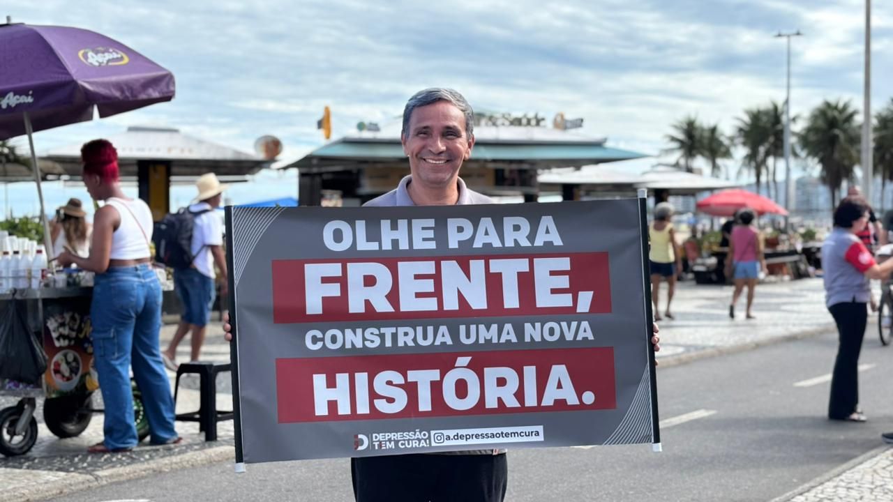 post"Stop Depression" acontece na praia de Copacabana, no Rio de Janeirona categoriaAção Social