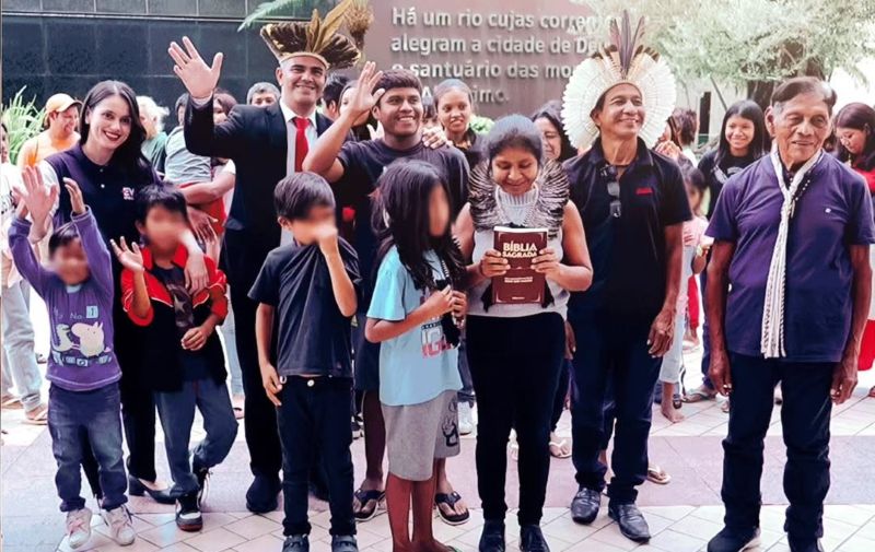 Imagem de capa - Indígenas da aldeia Céu Azul Araú visitam o Solo Sagrado no Rio de Janeiro