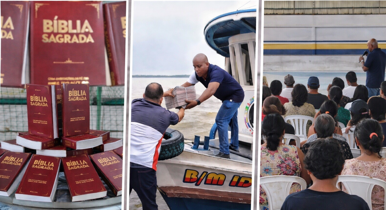 Imagem de capa - EVG realiza entrega de Bíblias a famílias ribeirinhas em Melgaço (PA)
