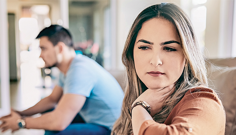 It feels like the wall are closing in on our relationship