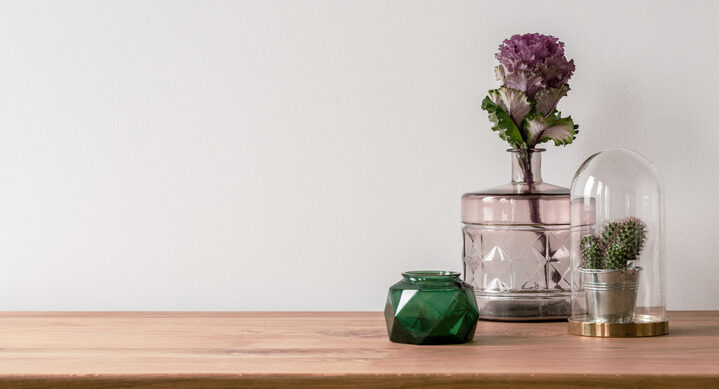 Vase on empty white background
