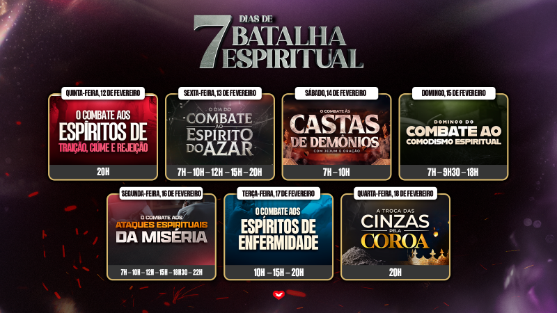 post“7 Dias de Batalha Espiritual”: Participe e se proteja contra todo malna categoriaDurante o Carnaval