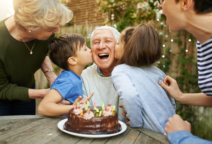 Kisses for the birthday boy