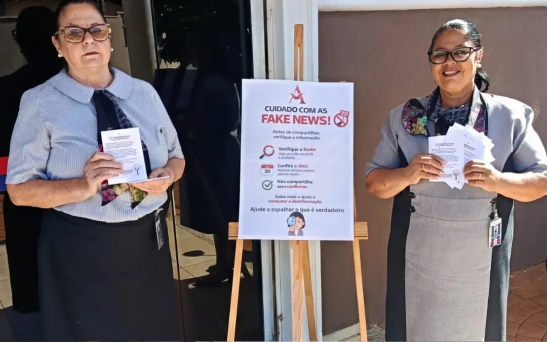 postVoluntários orientam população sobre combate às fake newsna categoriaGrupo Arimateia