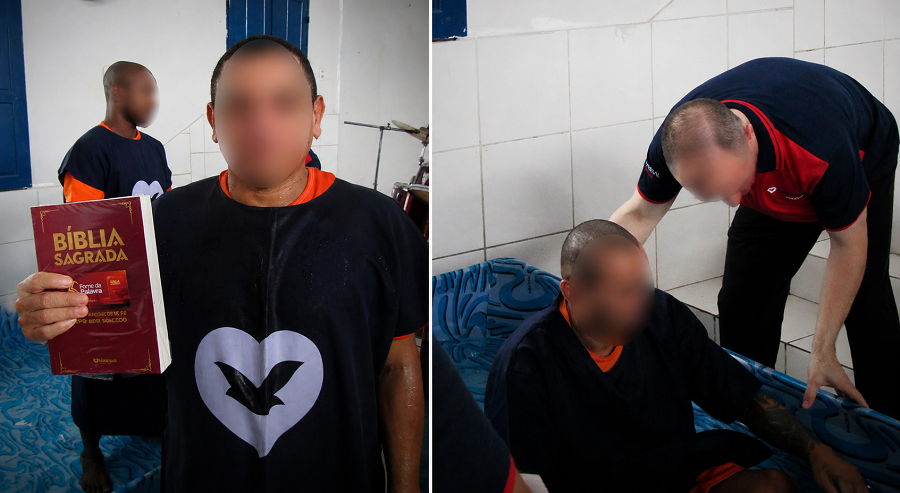 Fome da Palavra leva Bíblias e batismo a internos no Maranhão