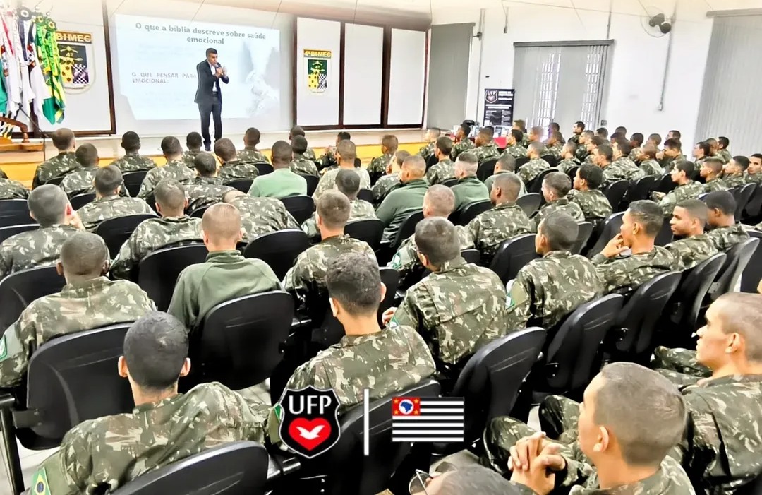 Imagem de capa - Capelania UFP realiza palestra sobre saúde emocional no Exército Brasileiro em Osasco