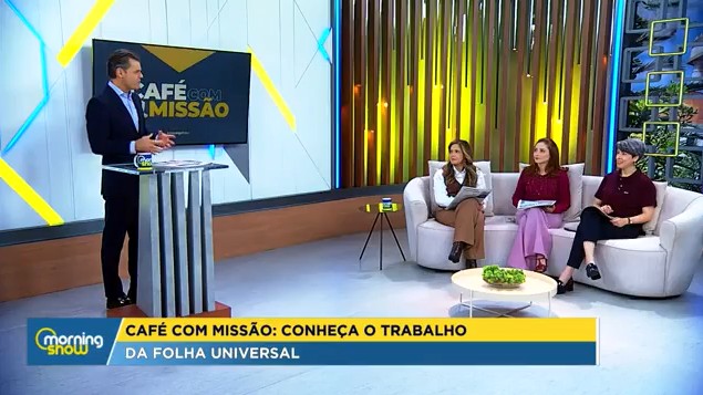 Imagem de capa - Folha Universal é destaque no “Café com Missão” e reforça alcance evangelístico
