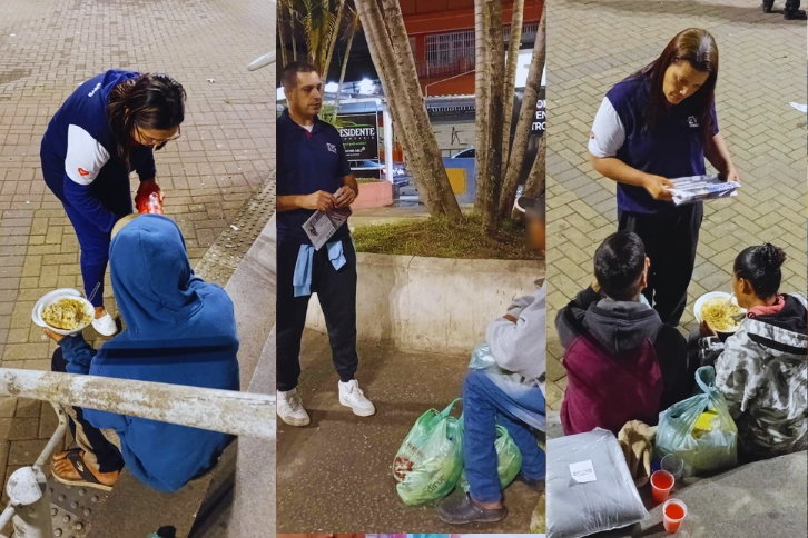 Imagem de capa - Anjos da Madrugada entrega refeições e itens de inverno em Franco da Rocha