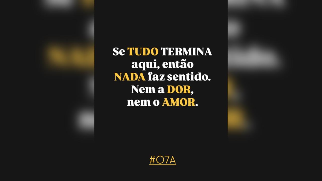 Não. A alma não termina aqui
