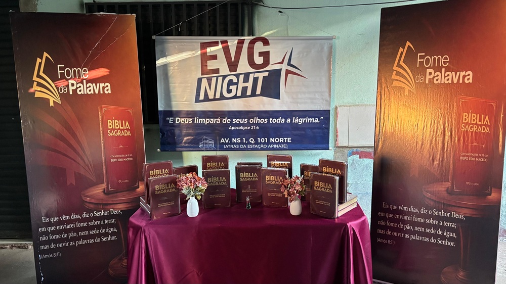 Imagem de capa - EVG Night promove ação Fome da Palavra em Palmas (TO)