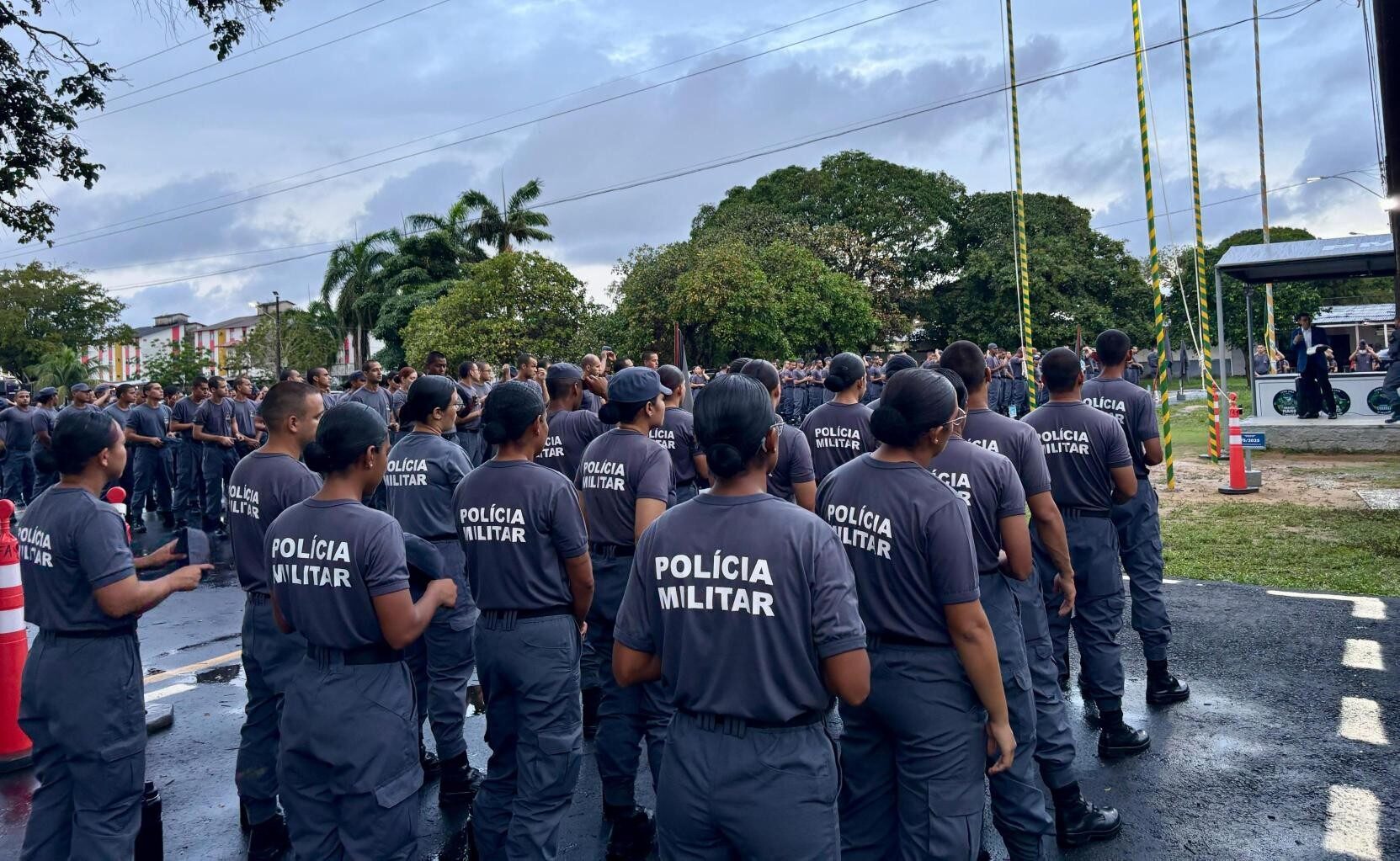 Alunos do Curso de Formação de Soldados da PMAP recebem mensagem de fortalecimento