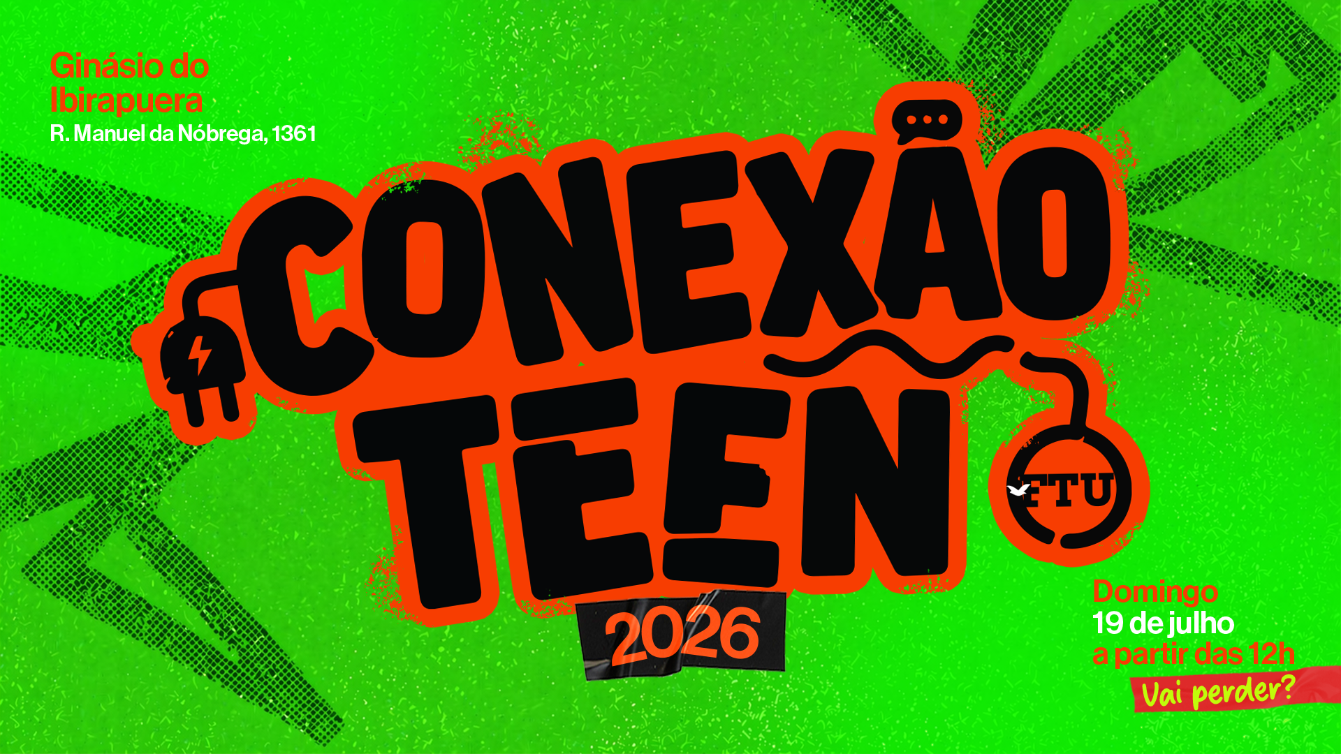 Imagem de capa - 'Mostra a tua força!': Conexão Teen 2026 deve reunir 14 mil adolescentes e familiares no Ginásio do Ibirapuera