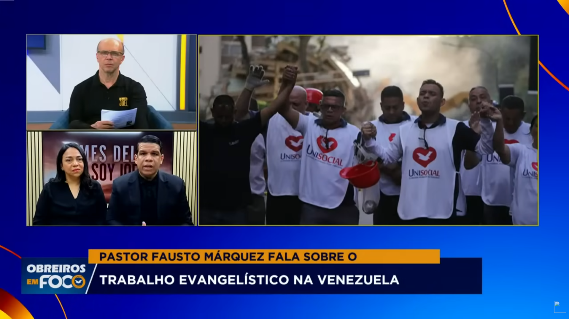 Imagem de capa - Em meio à tragédia, Obreiros em Foco destaca trabalho de fé e acolhimento da Universal na Venezuela