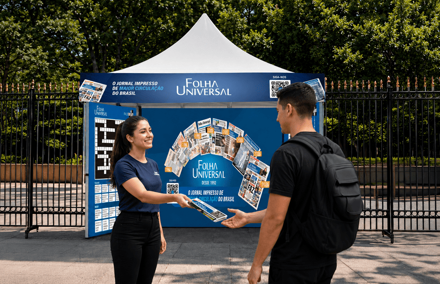 Imagem de capa - Em ação inédita, stand da Folha Universal estará presente nos eventos "Mega Dance" e "Conexão Teen" 2026
