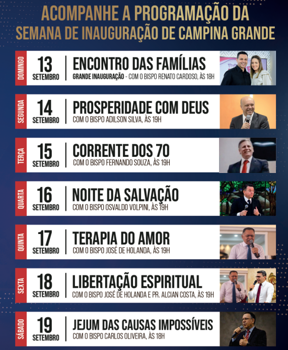 Catedral da Universal em Campina Grande será inaugurada em setembro