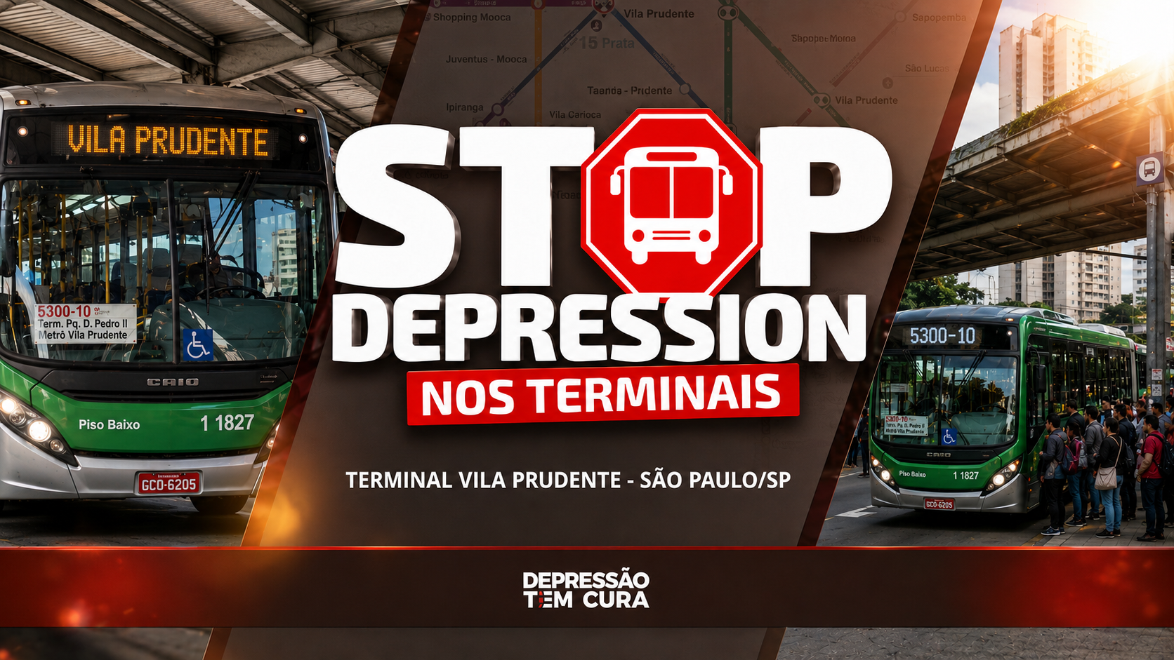 Imagem de capa - Projeto Depressão Tem Cura promove ação de acolhimento no Terminal Vila Prudente