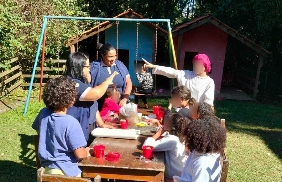 USE promove oficina de jardinagem em abrigo de Francisco Morato (SP)