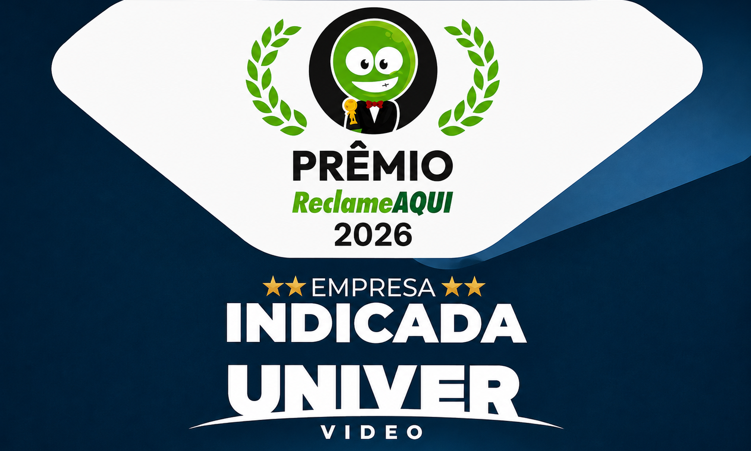 Imagem de capa - UNIVER Vídeo é indicado ao Prêmio Reclame AQUI 2026