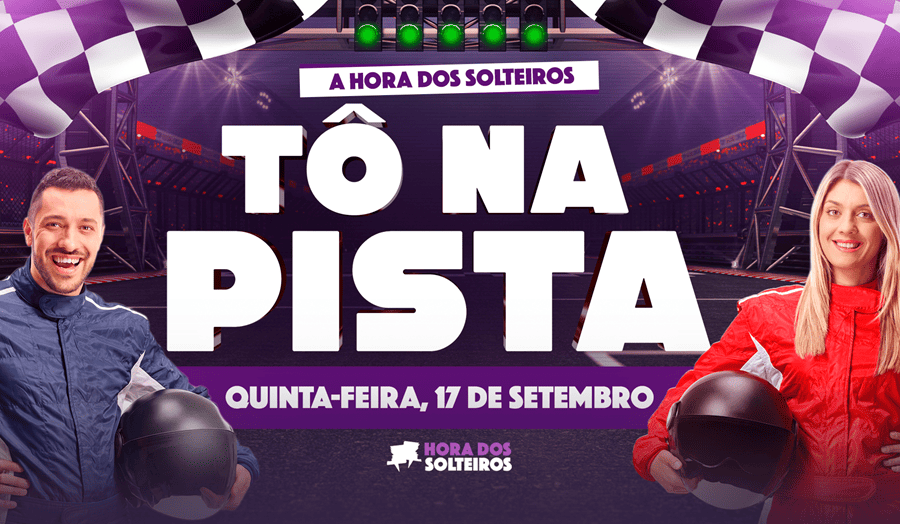 Imagem de capa - “Tô na pista” é o tema da Hora dos Solteiros, nesta quinta-feira (17)