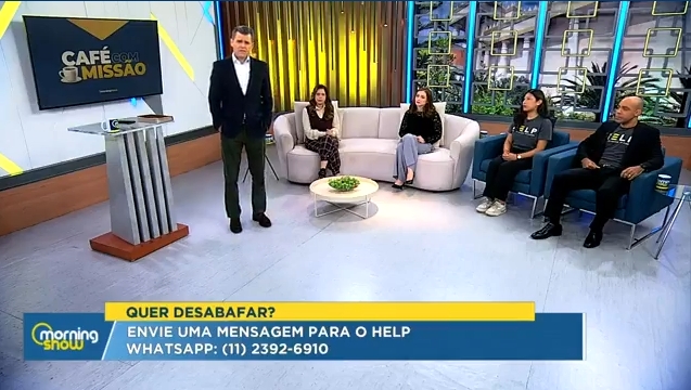 Imagem de capa - Projeto Help destaca valorização da vida durante participação no Morning Show