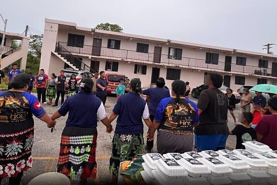 Imagem de capa - Na Ilha de Guam, Anjos da Madrugada leva apoio social a famílias
