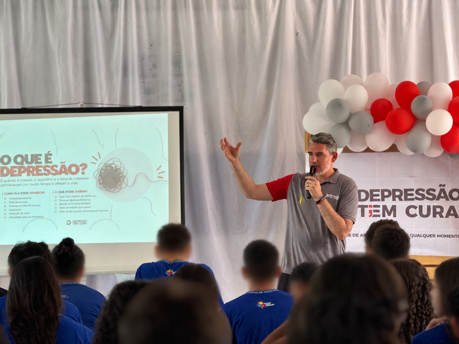 DTC realiza palestra sobre saúde mental em escola de Juína (MT)