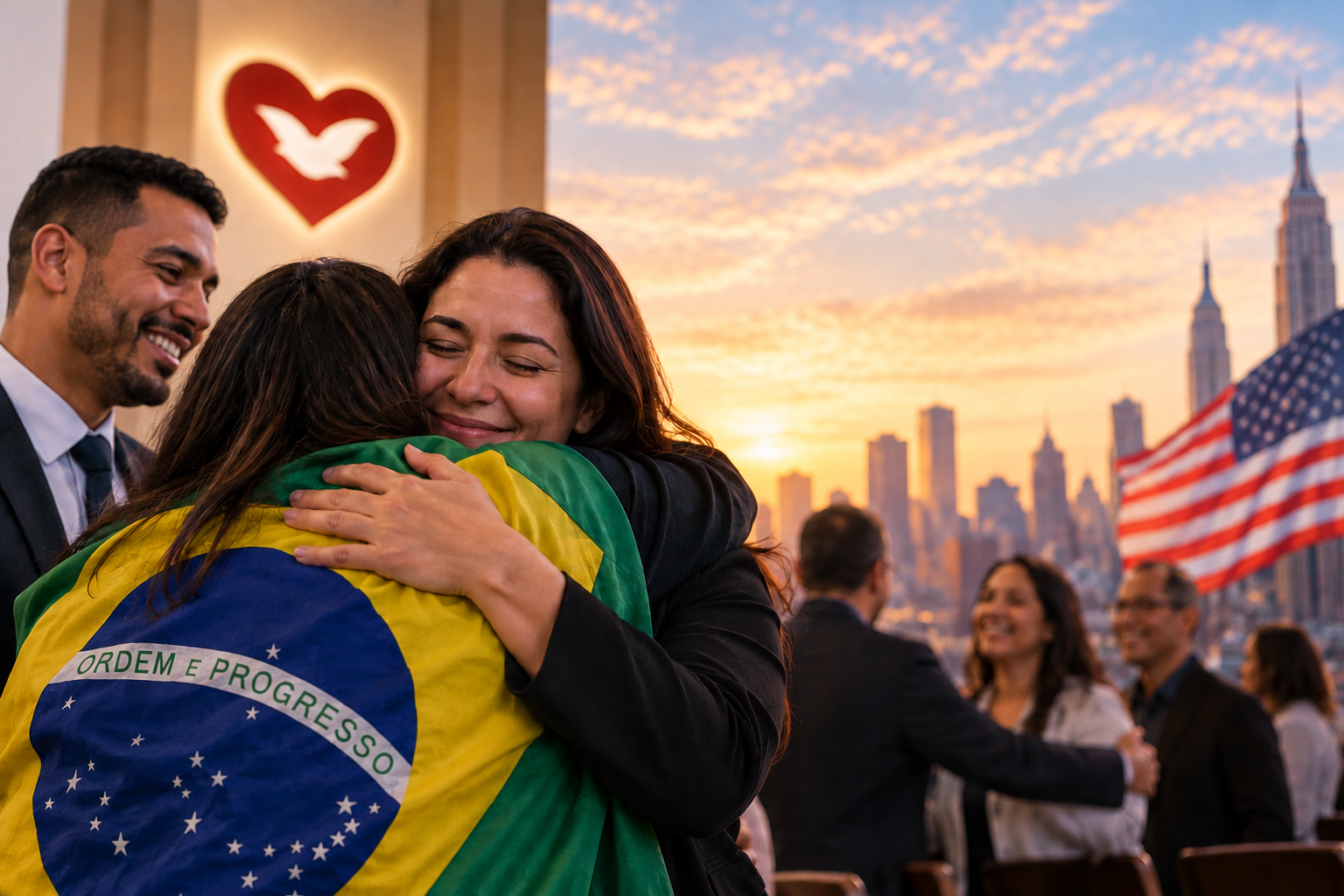 Imagem de capa - Brasileiros nos EUA: quando a igreja se torna uma segunda família