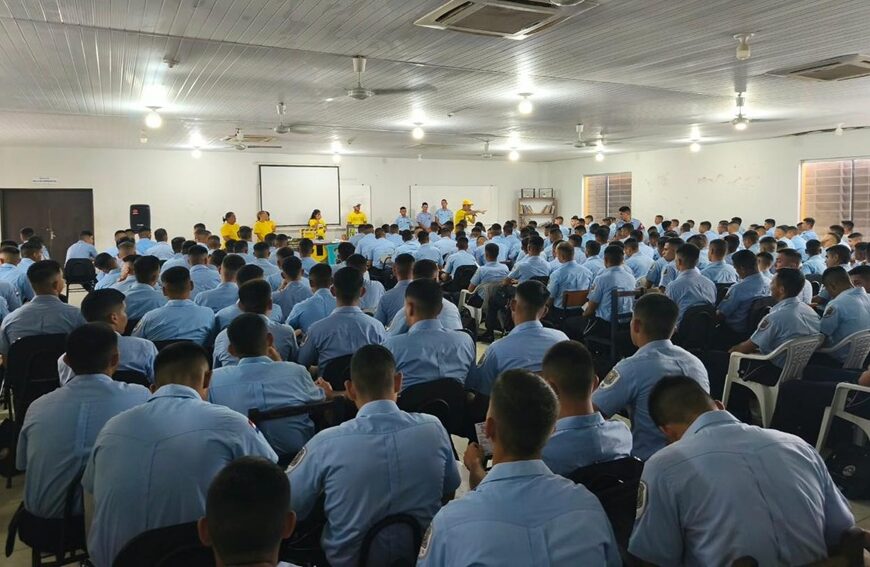 Imagem de capa - No Paraguai, Projeto Help promove ação de conscientização sobre saúde mental para policiais