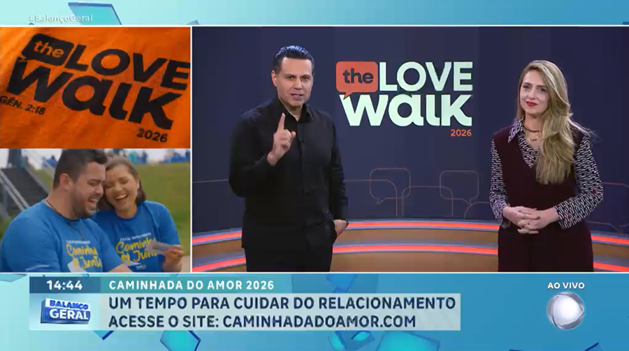 Renato e Cristiane Cardoso falam sobre a Caminhada do Amor no Balanço Geral