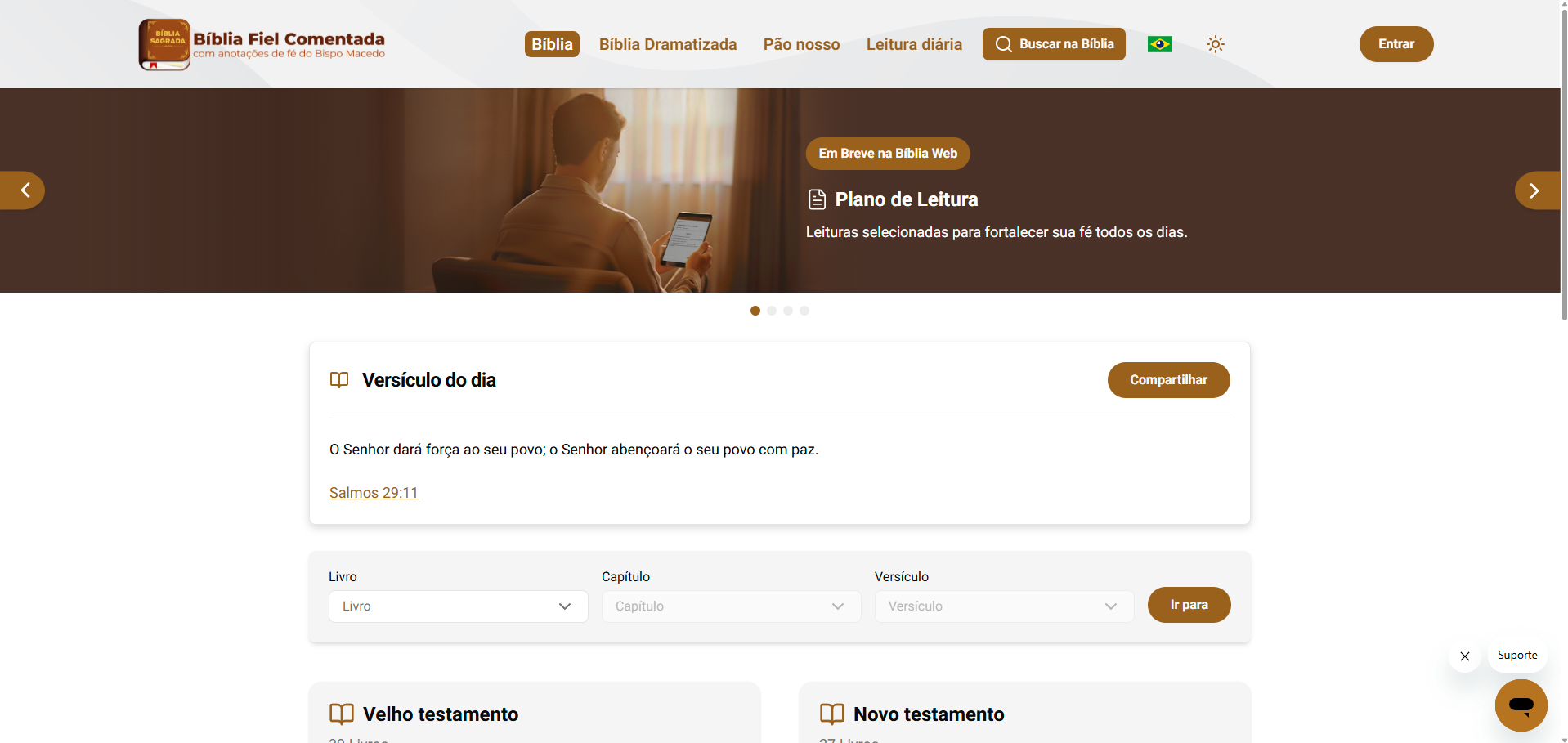 Imagem de capa - Bíblia Fiel Comentada ganha versão web com novos recursos de leitura e estudo