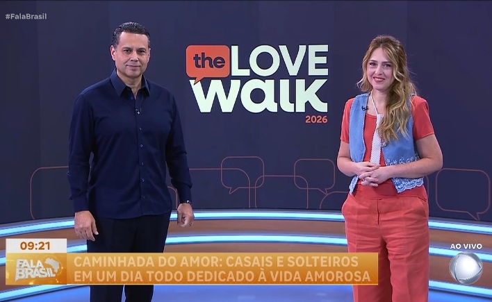 Imagem de capa - Renato e Cristiane Cardoso abordam a 10ª Caminhada do Amor no programa 'Fala Brasil'