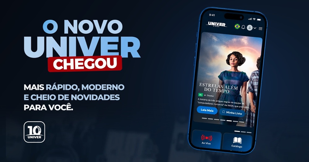 Imagem de capa - UNIVER Vídeo ganha atualização com novos recursos e mais conteúdos gratuitos