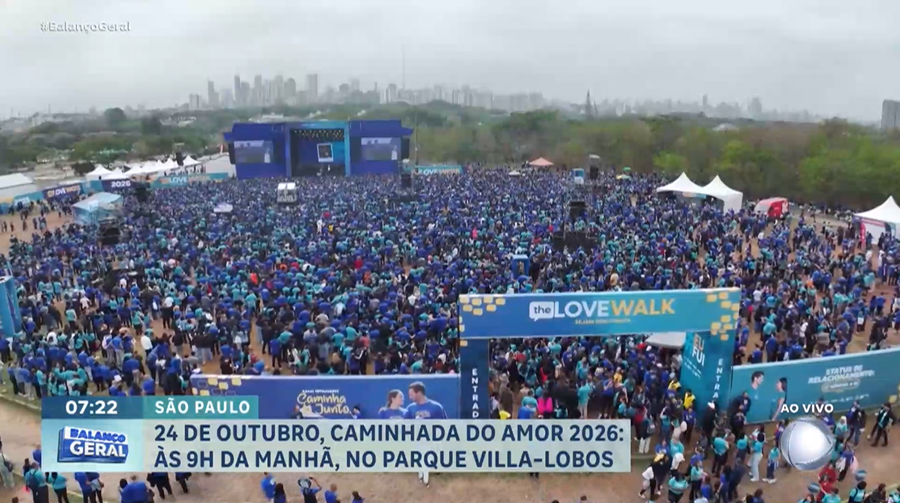 No Balanço Geral Manhã, Renato Cardoso detalha a Caminhada do Amor 2026
