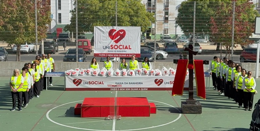 Unisocial leva mais de 2 toneladas de alimentos à população de Setúbal, em Portugal