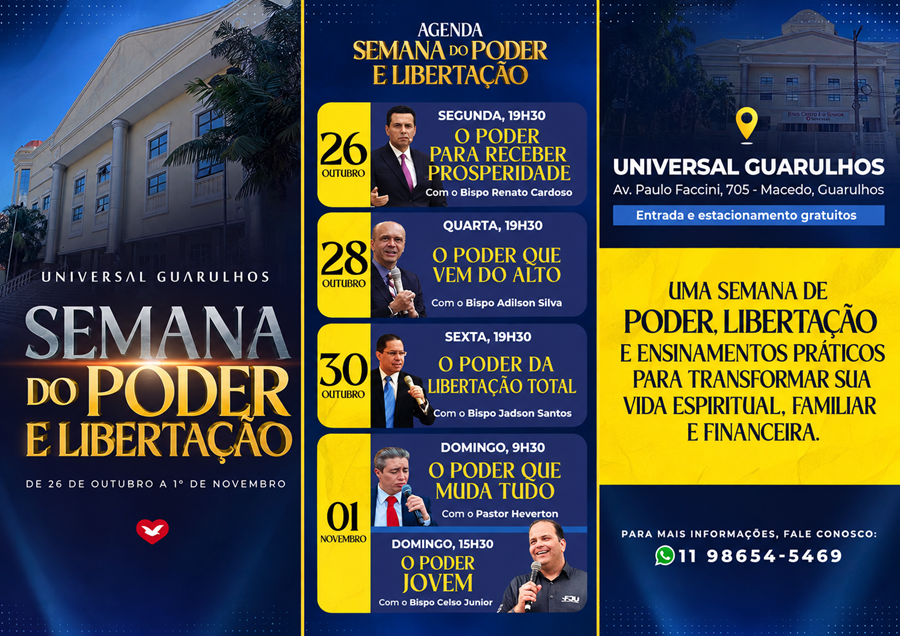 Após 16 anos, Bispo Macedo retorna à Catedral da Universal em Guarulhos
