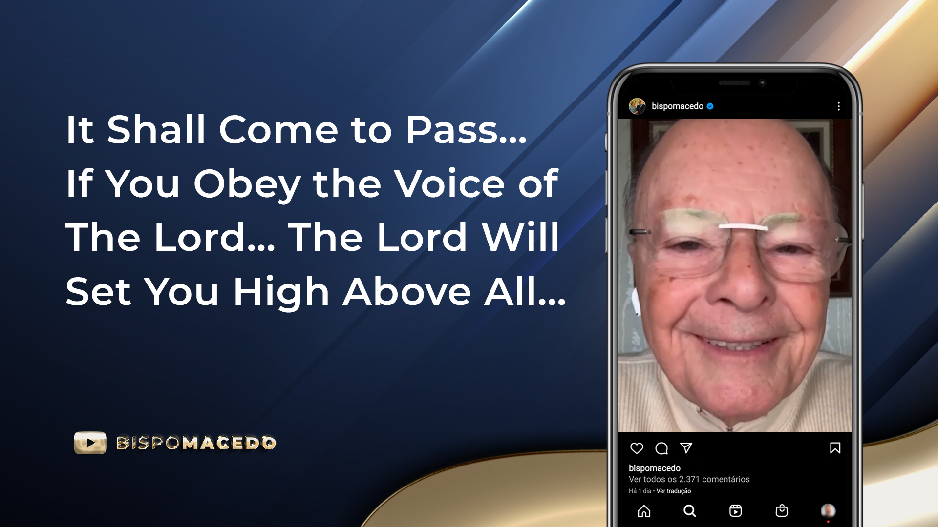 It Shall Come To Pass If You Obey The Voice Of The Lord The Lord Will Set You High Above All