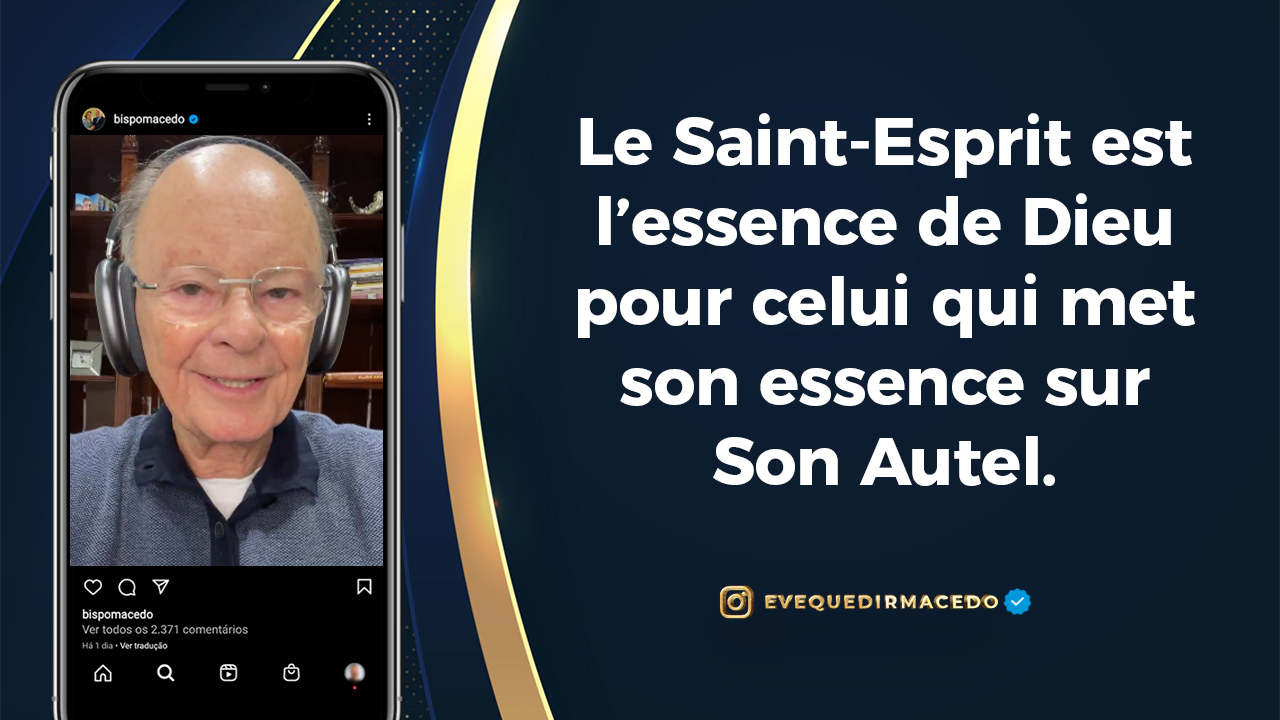 Le SaintEsprit est l’essence de Dieu pour celui qui met son essence