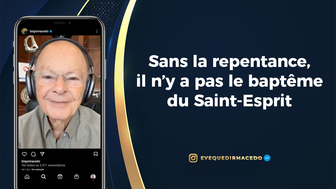 Imagem de capa - Sans la repentance, il n’y a pas le baptême du Saint-Esprit.