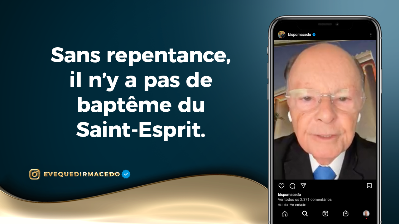 Imagem de capa - Sans repentance, il n’y a pas de baptême du Saint-Esprit.